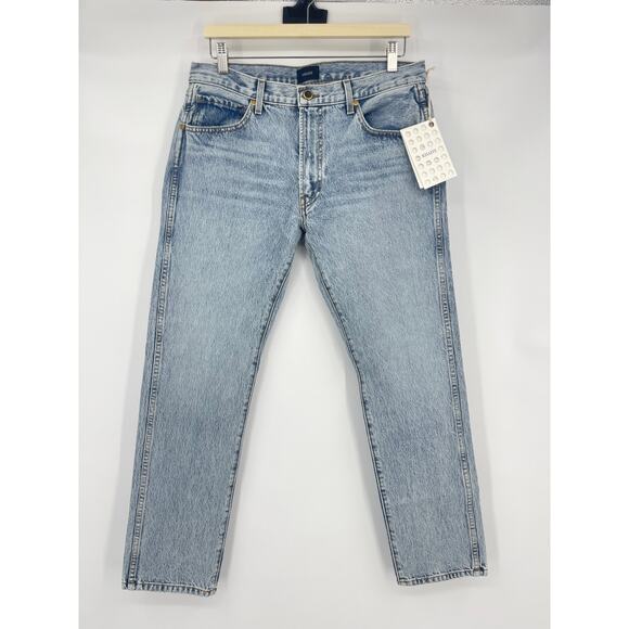 KHAITE | NWT Kyle Low-Rise Straight-Leg Jeans Santa Fe Light Wash 28 - Picture 2 of 12